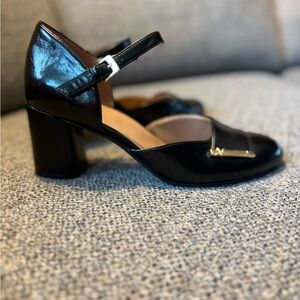 Naturalizer Black Mary Jane Heels-size 9